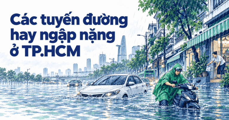 24 tuyến đường hay ngập nặng ở TP.HCM